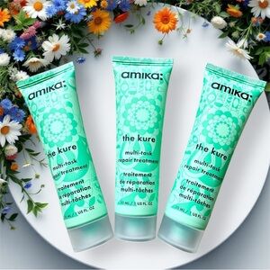 AMIKA THE KURE Multi-Task Strength Repair Treatment Travel Bundle Damaged Hair